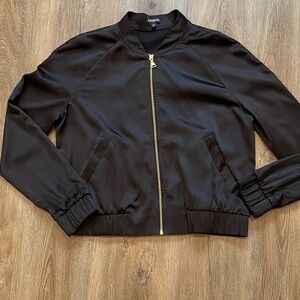 Express Black Satin jacket